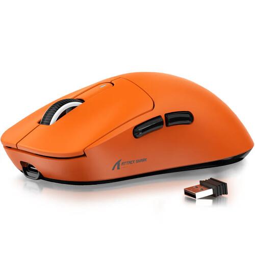 Мышь беспроводная/проводная Attack Shark X3 [SharkX3Orange] оранжевый