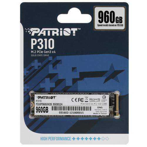 M.2 NVMe накопитель Patriot P310 [P310P960GM28]