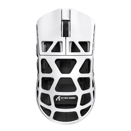 Мышь беспроводная/проводная Attack Shark R3 [SharkR3White] белый