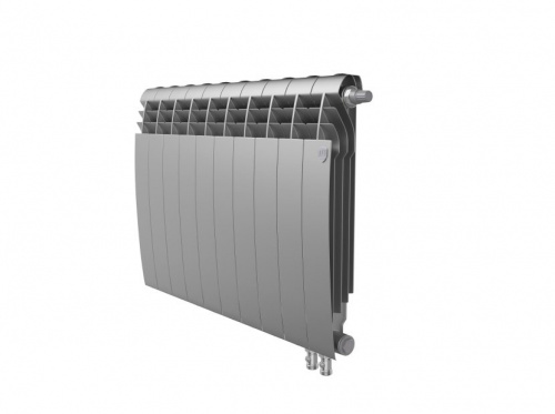 Биметаллический радиатор отопления  Royal Thermo Biliner 500 Vr 10 Секций Silver Satin