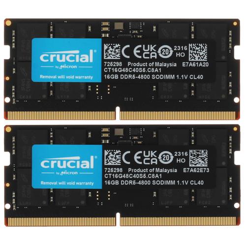 Оперативная память SODIMM Crucial [CT2K16G48C40S5] 32 ГБ