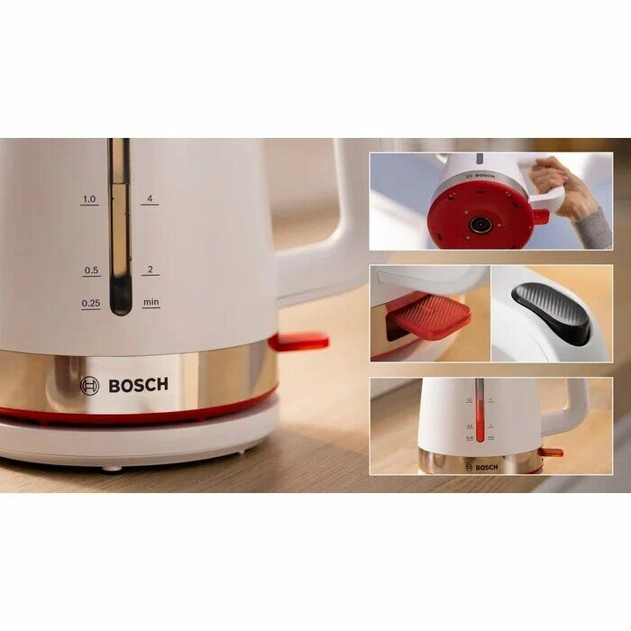 Электрочайник Bosch TWK4M221 белый — фотография 2
