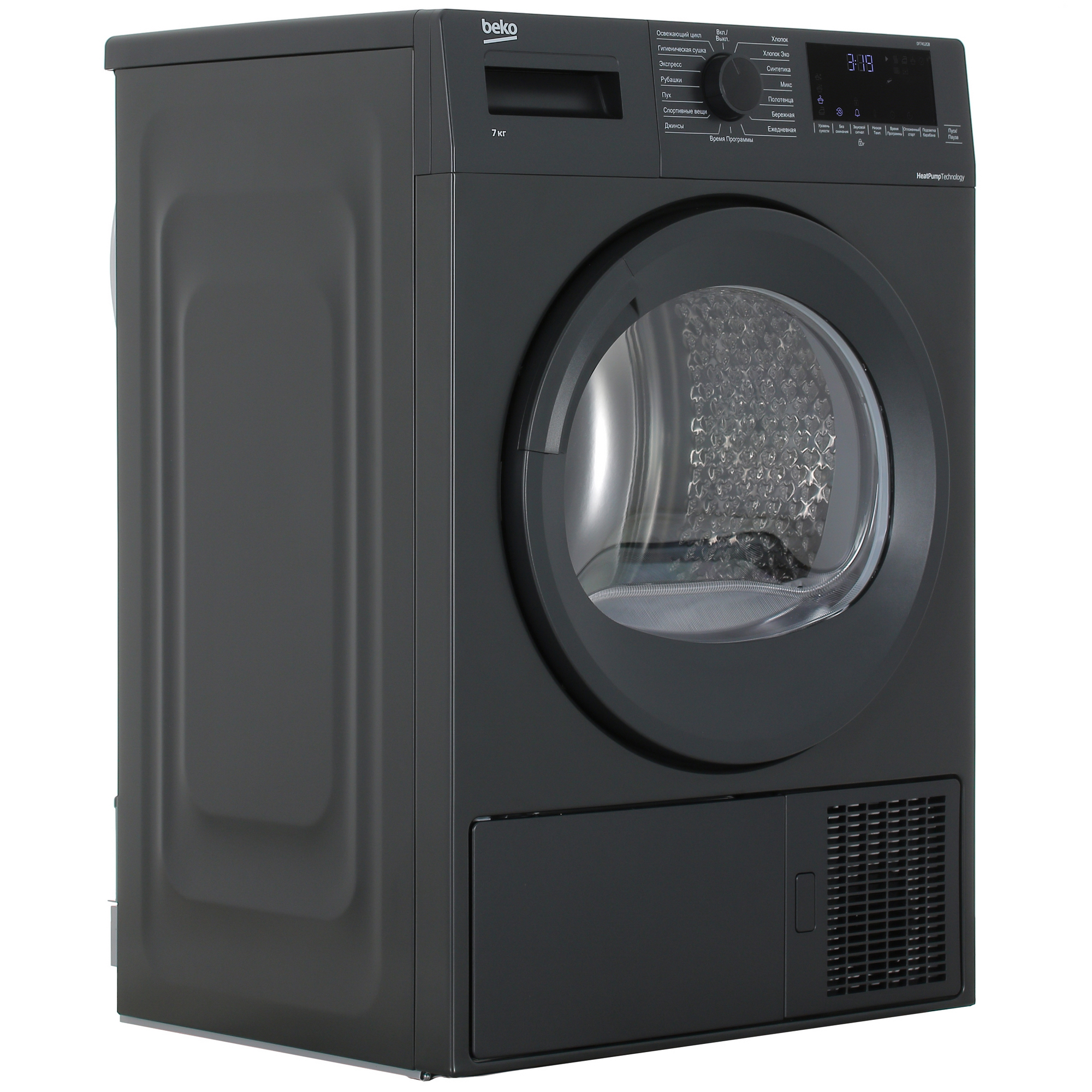 Сушильная машина Beko DF7412GB черный Сушильная машина Beko DF7412GB черный — Дополнительный ракурс