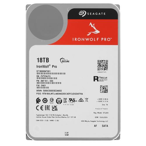 18 ТБ Жесткий диск Seagate IronWolf Pro [ST18000NT001]