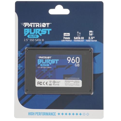 960 ГБ 2.5" SATA накопитель Patriot Burst Elite [PBE960GS25SSDR]