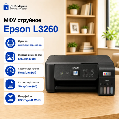 МФУ струйное Epson L3260