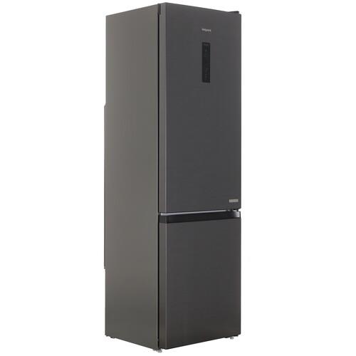 Холодильник с морозильником   HotPoint HT 7201I DX O3 черный