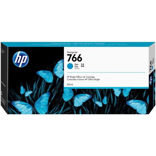 Картридж HP 766 P2V89A голубой для HP DesignJet XL 3600 MFP, 300 мл