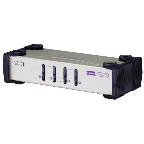 KVM-переключатель Aten CS84U-AT 4-портовый 1 user HDB15(SVGA Female)+KBD(PS/2)+Mouse(PS/2) KVM-порты SPHD18(Female)