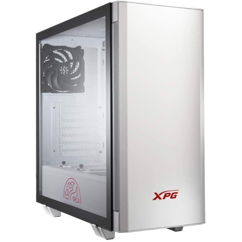 Корпус XPG Invader-Whitecolor Boxworldwide (INVADER-WHCWW) (ATX, подсветка ARGB, 2 вентилятора 120мм, стеклянная боковая панель, ,белый)