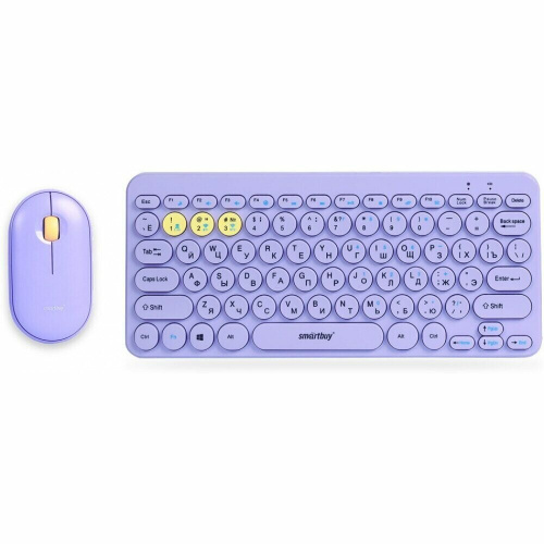 Комплект клавиатура и мышь SMARTBUY SBC-510590AG-V фиолетовый