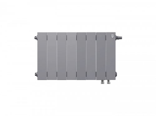 Биметаллический радиатор отопления  Royal Thermo Pianoforte 300 8 Секций Silver Satin Vdr