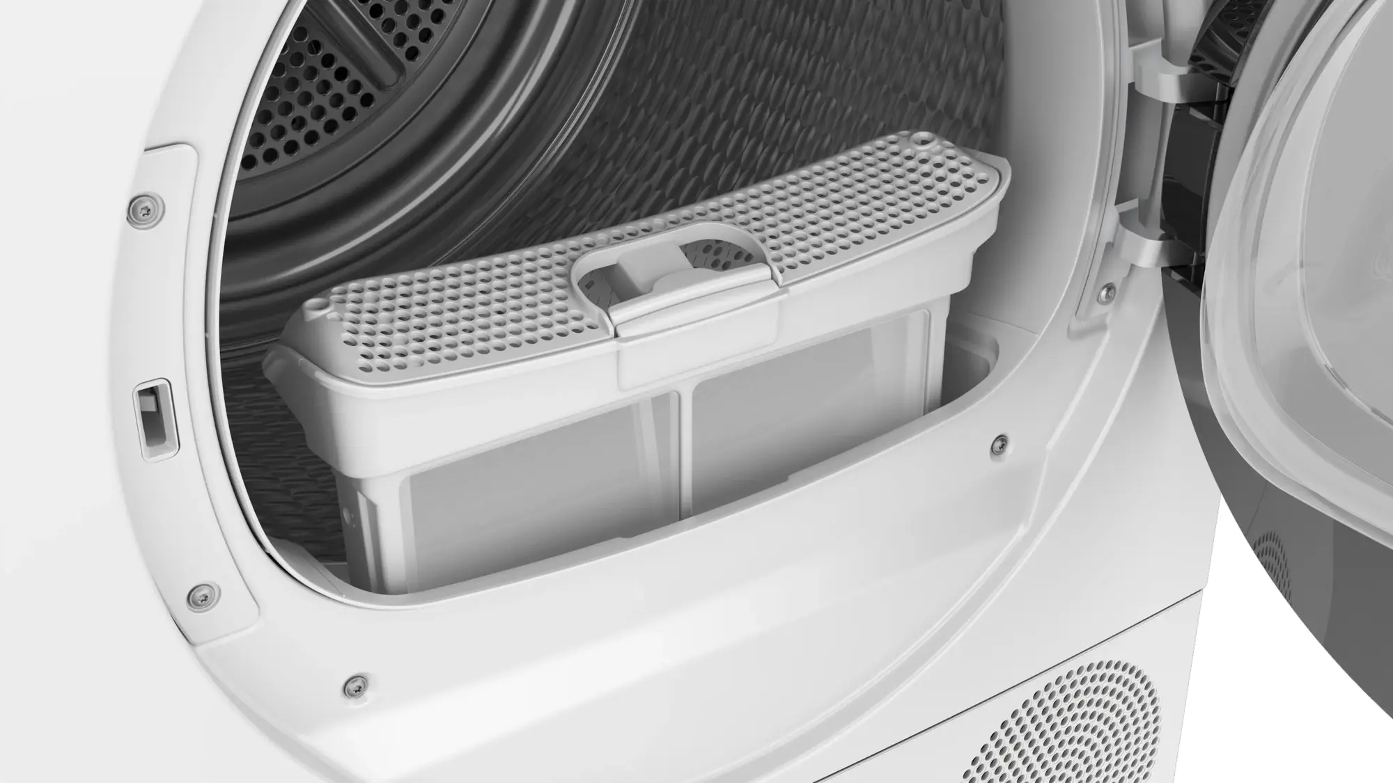 Сушильная машина Bosch WQK25200ME белый Сушильная машина Bosch WQK25200ME белый — Внешний вид с другого ракурса