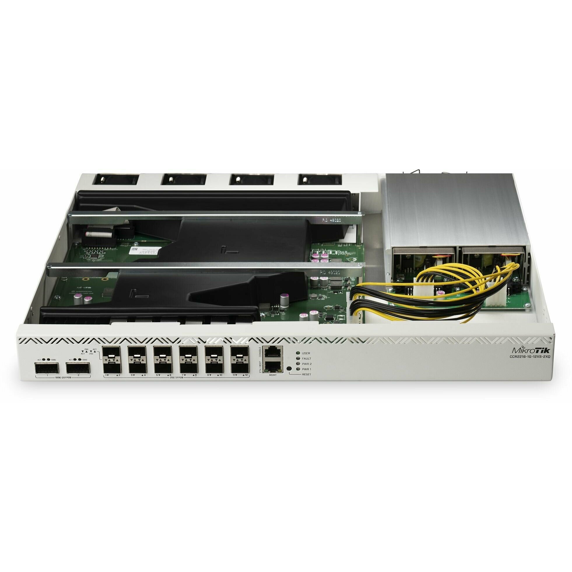 Роутер MikroTik CCR2216-1G-12XS-2XQ Роутер MikroTik CCR2216-1G-12XS-2XQ — Комплект и варианты размещения