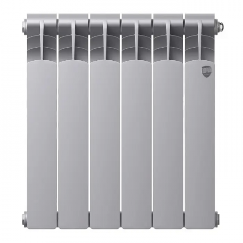 Биметаллический радиатор отопления  Royal Thermo Revolution Bimetall 500 2.0 6 Секций Silver Satin