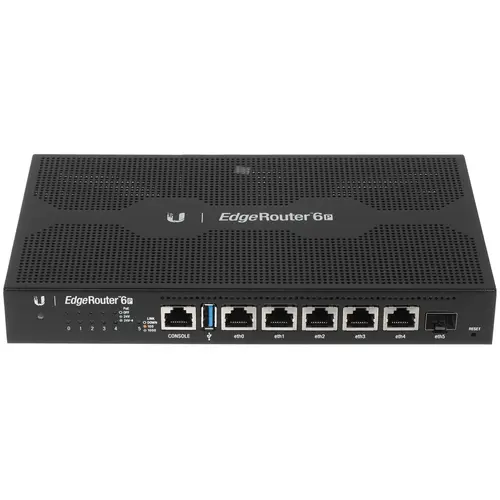 Роутер UBIQUITI EdgeRouter 6P (ER-6P) Роутер UBIQUITI EdgeRouter 6P (ER-6P) — Антенны, корпус и индикация