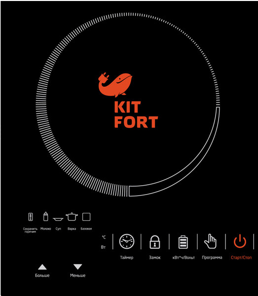 Плита Kitfort КТ-105 черный — фотография 5