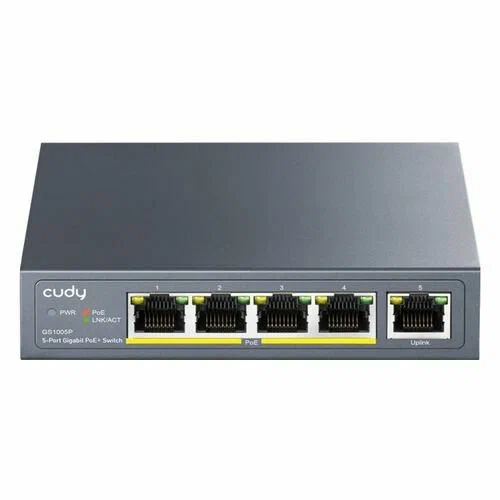 Коммутатор неуправляемый Cudy GS1005P (L2) 5x1Гбит/с 5PoE 60W