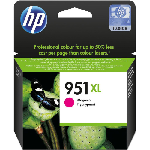 Картридж струйный HP 951XL CN047AE пурпурный (1500стр.) для HP OJ Pro 8100/8600