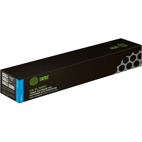 Картридж лазерный Cactus CS-VL7020Cl 106R03748 голубой 16500стр для Xerox VersaLink C7020/C7025/C7030