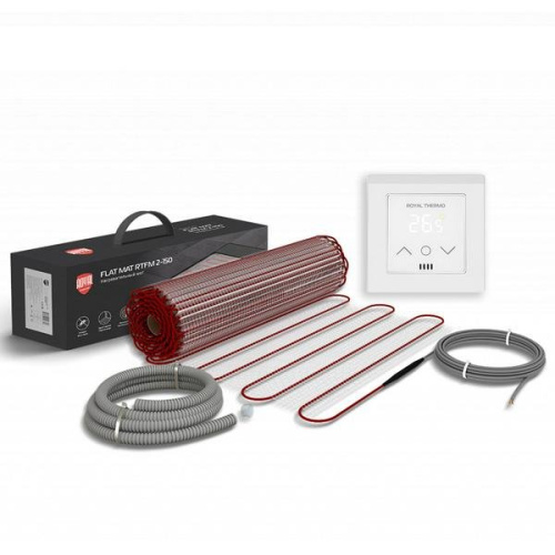 Комплект теплого пола Royal Thermo Flat Mat RTFM 2-150-2 с терморегулятором RTS-16