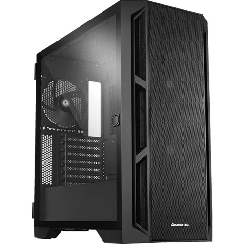 Корпус CHIEFTEC Apex Air GA-01B-M-OP без БП, боковая панель из закал. стекла, 2xPWM 140мм спереди, 1xPWM 140мм сзади, черный