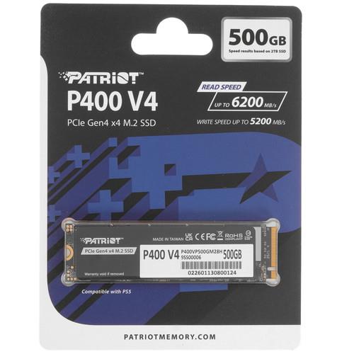 500 ГБ M.2 NVMe накопитель Patriot P400 V4 [P400VP500GM28H]
