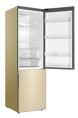 Холодильник с морозильником Haier C4F640CGGU1 золотистый Холодильник с морозильником Haier C4F640CGGU1 золотистый — Дополнительный ракурс