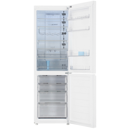 Холодильник с морозильником Haier C2F636CWFDU1 белый