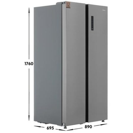 Холодильник Side by Side   Midea MDRS710FGE46 серебристый