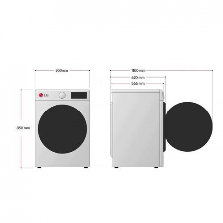 Стиральная машина LG F4M5VS6W белый