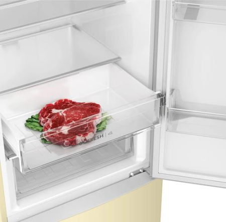 Холодильник с морозильником   Haier CEF536CCG бежевый