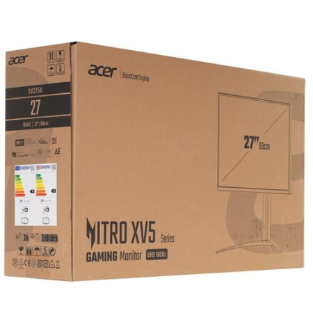 27" Монитор Acer Nitro XV275KP3biipruzx черный