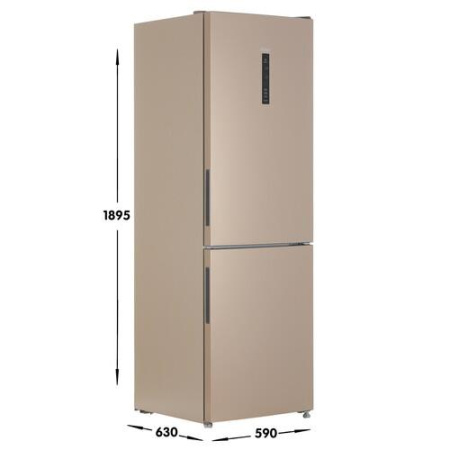 Холодильник с морозильником   Haier CEF535AGG золотистый
