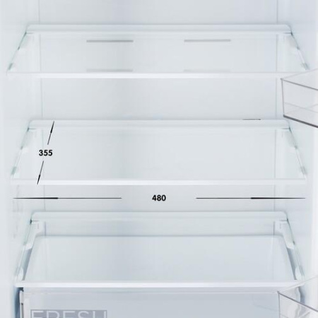 Холодильник с морозильником   Midea MDRB471MGF46O серебристый