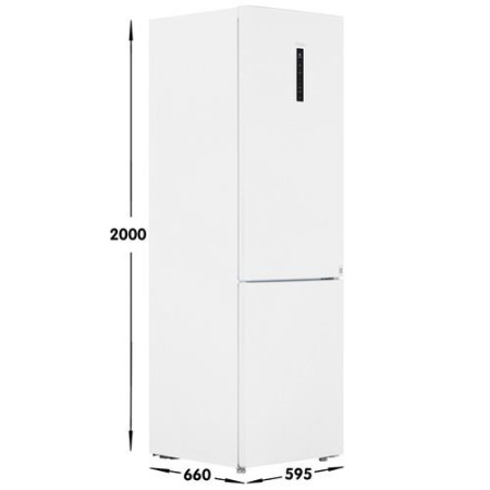 Холодильник с морозильником   Haier C4F640CWU1 белый