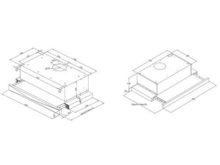 Вытяжка телескопическая Beko HNT62210B черный/черный