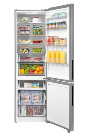 Холодильник с морозильником   Midea MDRB600MMF46 серебристый