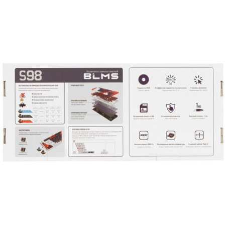 Клавиатура проводная A4Tech Bloody S98 Sports