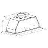 Вытяжка полновстраиваемая Оasis UNС-50B черный