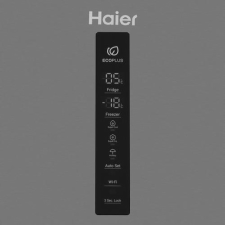 Холодильник с морозильником   Haier C2F637CFMVU1 серебристый