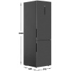 Холодильник с морозильником   Haier C4F740CBXGU1 черный