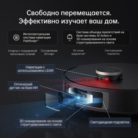 Робот-пылесос Dreame L30 Ultra черный