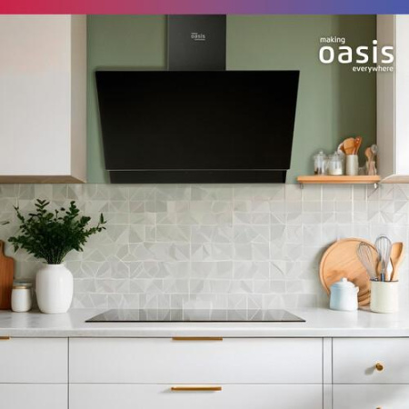 Вытяжка наклонная Oasis NF-60B черный/черный