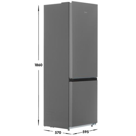 Холодильник с морозильником   Midea MDRB458FGF46IDM серебристый