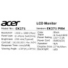 27" Монитор Acer EK271P6bi черный