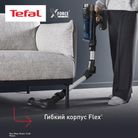 Вертикальный пылесос  Tefal Aqua TY9AC1WO  синий