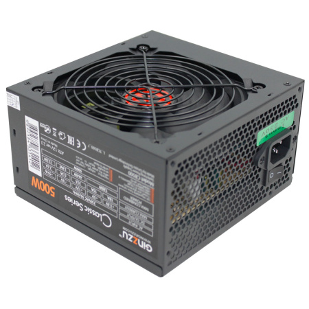 Блок питания Ginzzu CB500 12CM black