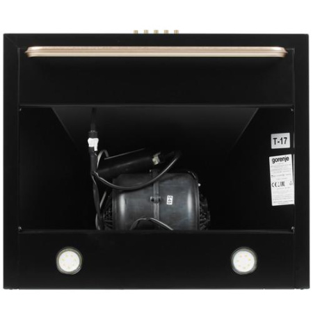 Вытяжка каминная Gorenje WHC63CLB черный/золотистый