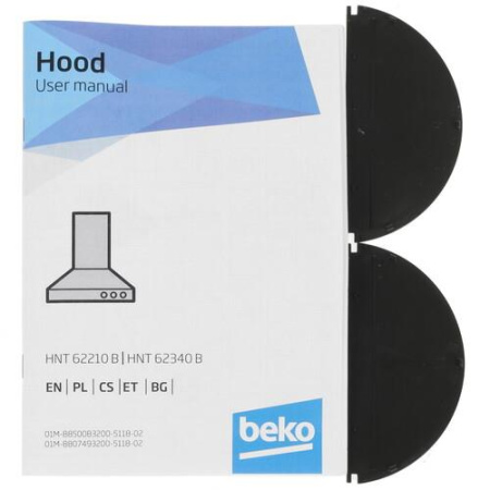 Вытяжка телескопическая Beko HNT62210B черный/черный
